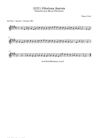 Harpa Cristã  score for Tenor Saxophone Soprano (Bb)