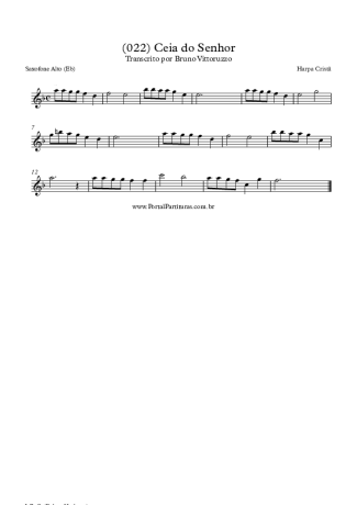 Harpa Cristã  score for Alto Saxophone