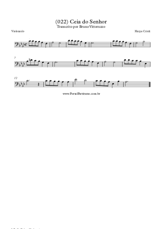 Harpa Cristã  score for Cello