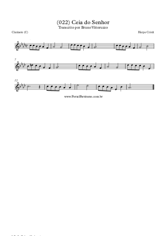 Harpa Cristã  score for Clarinet (C)