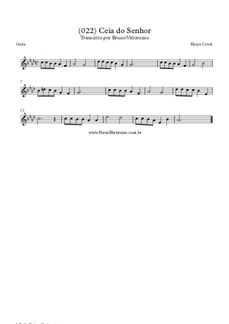Harpa Cristã (022) Ceia Do Senhor score for Harmonica