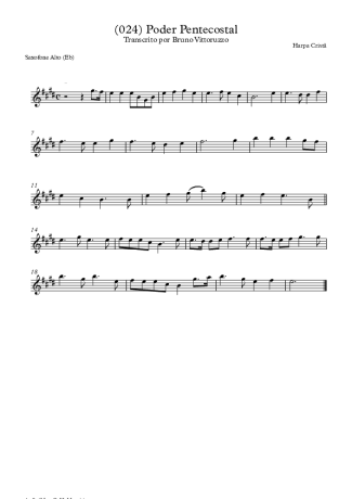 Harpa Cristã  score for Alto Saxophone