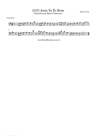 Harpa Cristã (025) Jesus Tu És Bom score for Cello