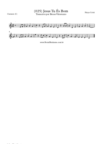 Harpa Cristã  score for Clarinet (C)