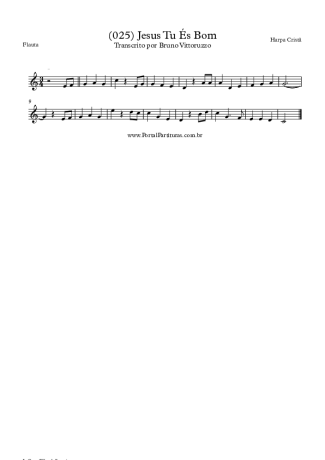 Harpa Cristã  score for Flute