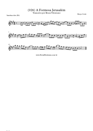 Harpa Cristã  score for Alto Saxophone