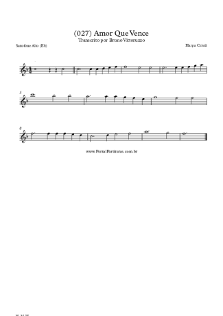 Harpa Cristã  score for Alto Saxophone