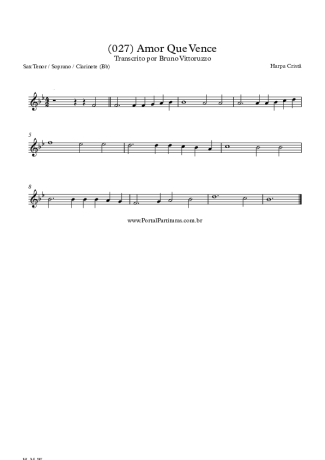 Harpa Cristã  score for Tenor Saxophone Soprano (Bb)