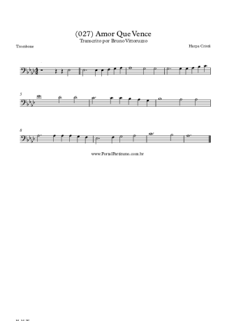 Harpa Cristã  score for Trombone