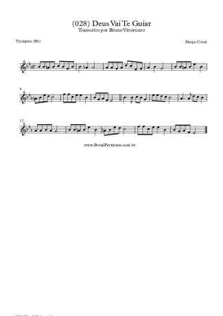 Harpa Cristã (028) Deus Vai Te Guiar score for Trumpet