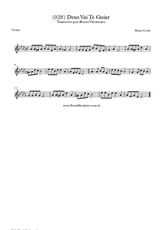 Harpa Cristã (028) Deus Vai Te Guiar score for Violin