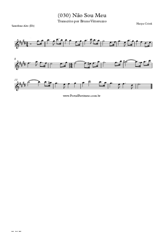 Harpa Cristã  score for Alto Saxophone