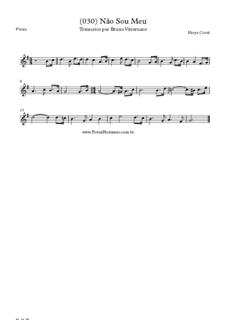 Harpa Cristã (030) Não Sou Meu score for Flute