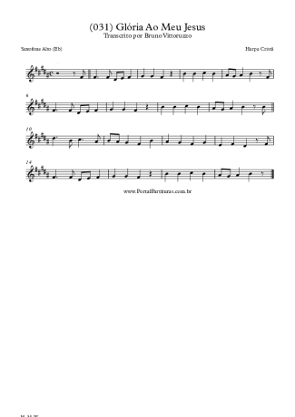 Harpa Cristã  score for Alto Saxophone