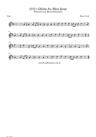 Harpa Cristã (031) Glória Ao Meu Jesus score for Harmonica