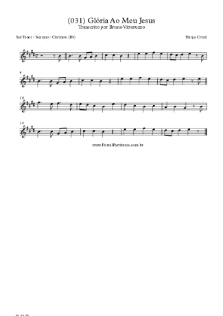 Harpa Cristã  score for Tenor Saxophone Soprano (Bb)