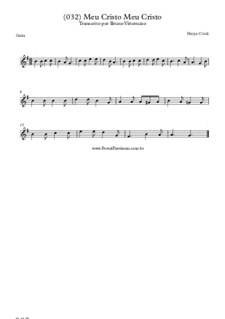 Harpa Cristã (032) Meu Cristo Meu Cristo score for Harmonica