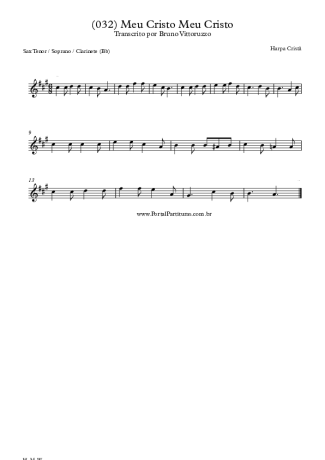 Harpa Cristã  score for Tenor Saxophone Soprano (Bb)