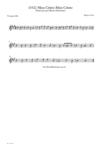 Harpa Cristã (032) Meu Cristo Meu Cristo score for Trumpet