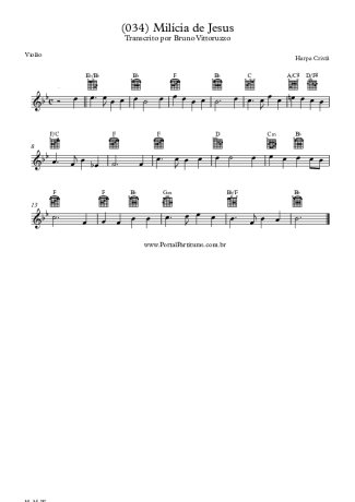 Harpa Cristã  score for Acoustic Guitar