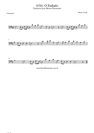 Harpa Cristã  score for Cello