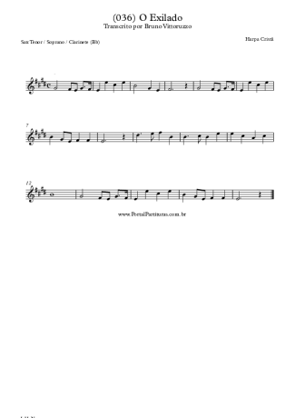 Harpa Cristã  score for Tenor Saxophone Soprano (Bb)