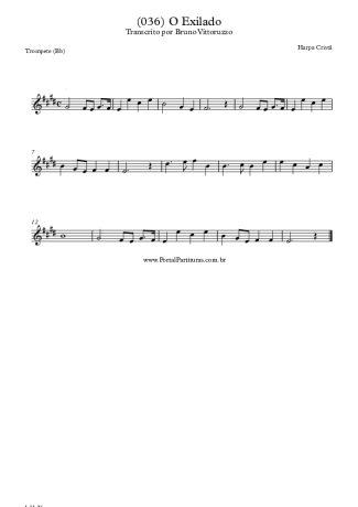 Harpa Cristã (036) O Exilado score for Trumpet