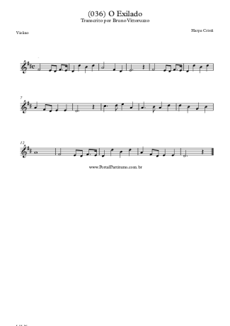 Harpa Cristã  score for Violin