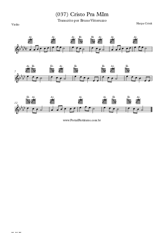 Harpa Cristã (037) Cristo Pra Mim score for Acoustic Guitar