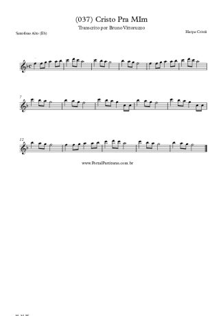 Harpa Cristã (037) Cristo Pra Mim score for Alto Saxophone