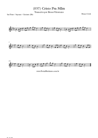 Harpa Cristã  score for Tenor Saxophone Soprano (Bb)