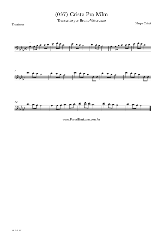 Harpa Cristã  score for Trombone