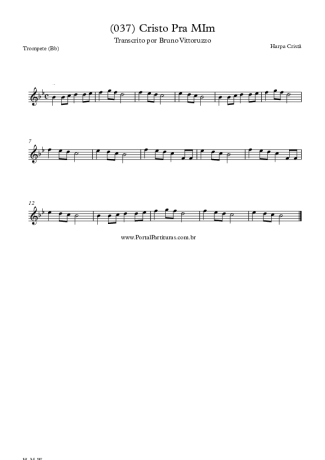 Harpa Cristã (037) Cristo Pra Mim score for Trumpet