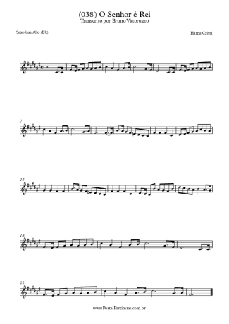 Harpa Cristã  score for Alto Saxophone