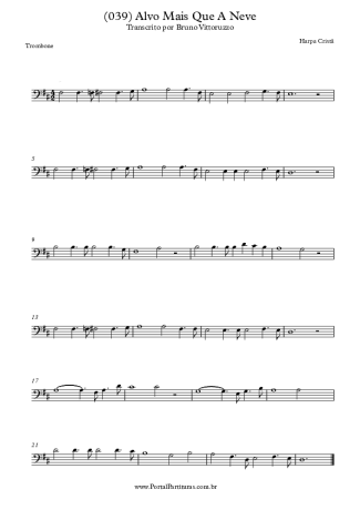 Harpa Cristã  score for Trombone