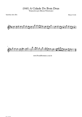 Harpa Cristã  score for Alto Saxophone