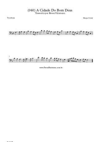 Harpa Cristã  score for Trombone