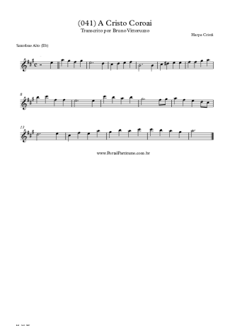 Harpa Cristã  score for Alto Saxophone