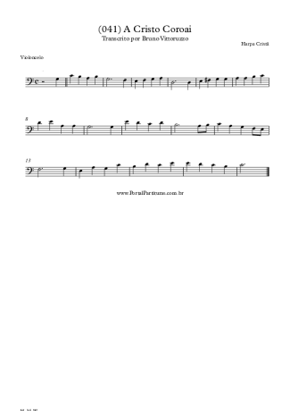 Harpa Cristã (041) A Cristo Coroai score for Cello