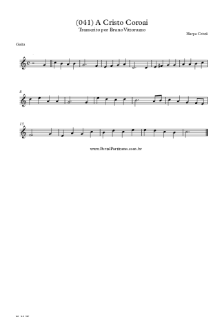 Harpa Cristã (041) A Cristo Coroai score for Harmonica