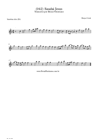 Harpa Cristã  score for Alto Saxophone