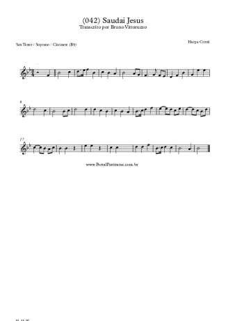 Harpa Cristã  score for Tenor Saxophone Soprano (Bb)