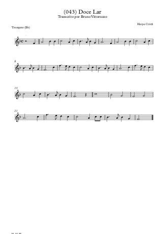 Harpa Cristã (043) Doce Lar score for Trumpet