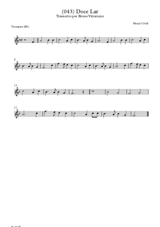 Harpa Cristã (043) Doce Lar score for Trumpet