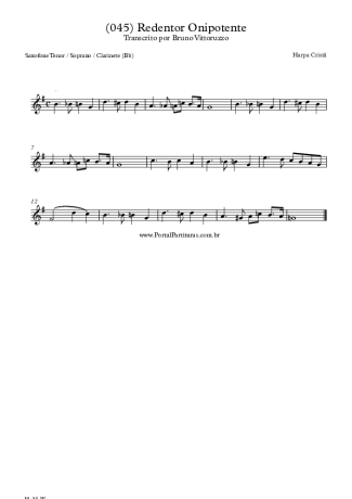 Harpa Cristã  score for Clarinet (Bb)