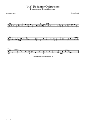 Harpa Cristã  score for Trumpet