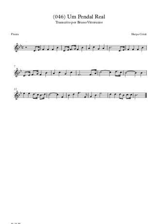 Harpa Cristã (046) Um Pendão Real score for Flute