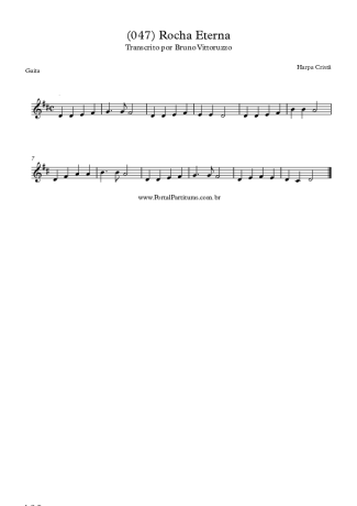 Harpa Cristã (047) Rocha Eterna score for Harmonica
