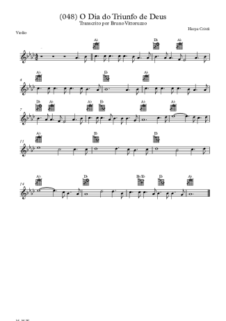 Harpa Cristã (048) O Dia Do Triunfo De Deus score for Acoustic Guitar