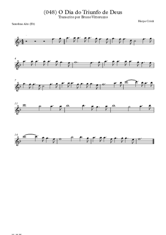 Harpa Cristã (048) O Dia Do Triunfo De Deus score for Alto Saxophone